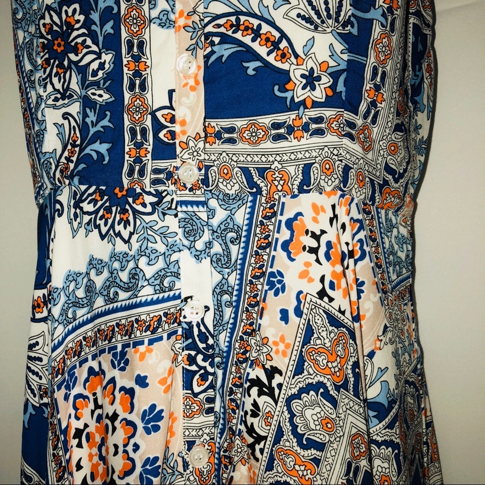 Multi-Color Spaghetti Strap Dress - Picture 2 of 4